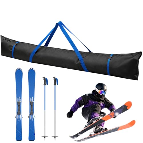 Tikysky Skisack mit Rolltop, Snowboardtasche Robuste 160-190cm Wasserdicht Snowboard-Tasche Für -Skitrage-Rucksack Flugreisen geeignet Snowboard Bag