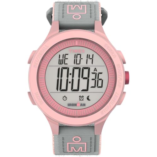 Montre Timex Ironman Femme 42mm avec Bracelet Tissu Elastique Gris TW5M64200