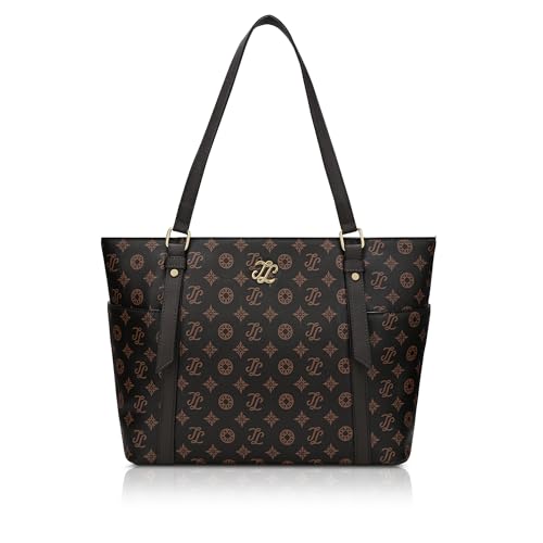Image of Lavie Signature Women's Harisburg Monogram Tote Laptop Bag | Tote Laptop Bag for Work | Ladies Purse | Stylish Shoulder Bag | Gift for Women