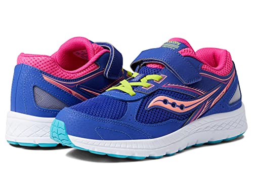 Saucony Girl's Cohesion 14 A/C (Little Kid/Big Kid) Blue/Multi 5.5 Big Kid M