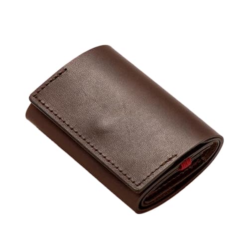 [コルム] ミニ財布 ブラウン 独自構造のコンパクトな本革財布