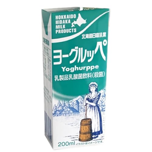 [定期便2回]北海道日高乳業 ヨーグルッペ200ml×24本