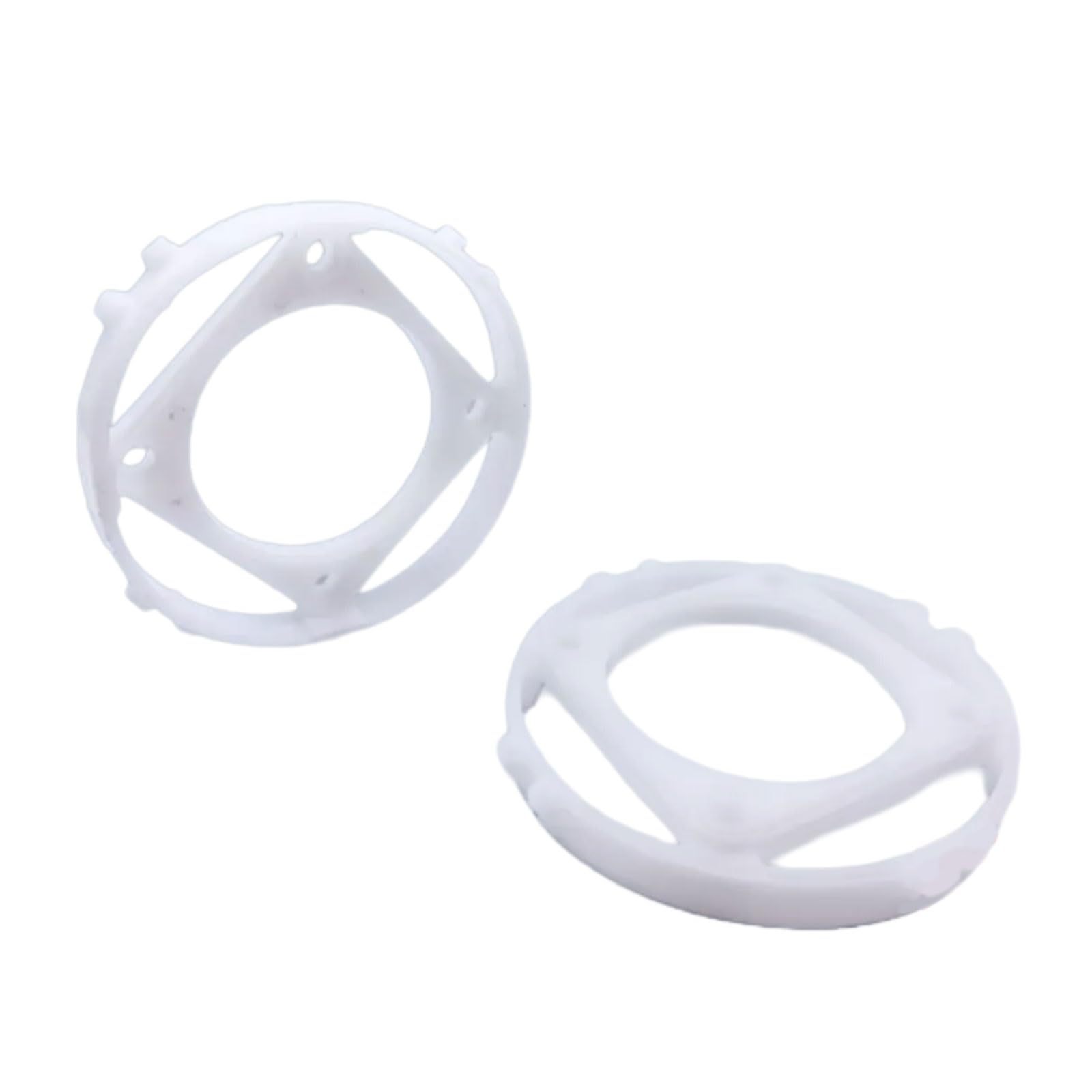 Lot de 5 anneaux d'aspect blanc 100 x 60 x 15 mm 15 ° - Pour le travail du métal et du plastique