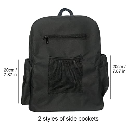 Oxford Cloth Wheelchair Bags for Back of Chair with Pockets Mobility Devices Accessory Large Wheelchair Backpack Storage Carrier Bag Fits for Most Wheelchairs - Image 3