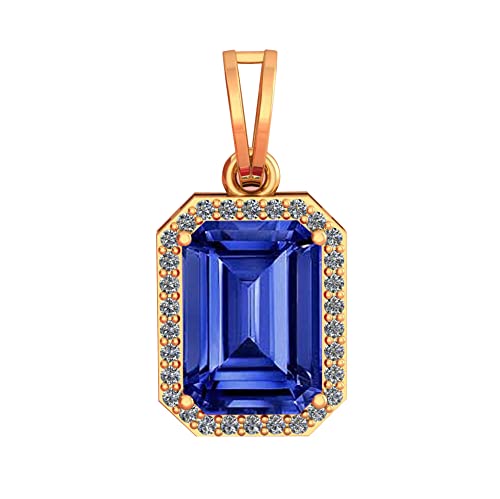 Pendentif saphir bleu Nilam cadeau médaillon argent pour homme et femme unique