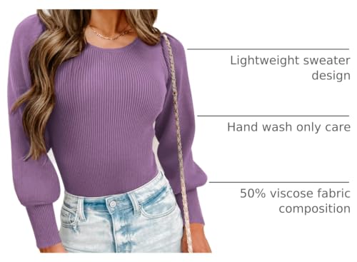 Image of MASCOMODA Womens Puff Long Sleeve Ribbed Sweater Bodysuits