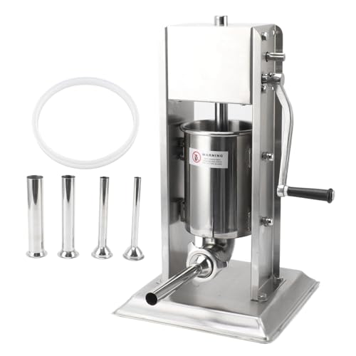 Embutidora de salchichas vertical manual en acero inoxidable con capacidad de 3L 2