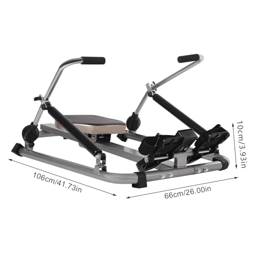 Rameur pour fitness à la maison - Écran LCD - Pliable - Jusqu'à 120 kg - Pour gymnases, maisons, entreprises, clubs de fitness - 106 x 66 x 10 cm – Image 5