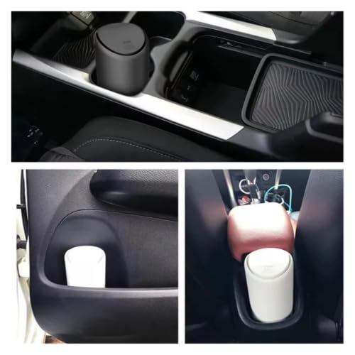 Cubo de basura para coche en silicona negra contenedor compacto de 1 unidad 5