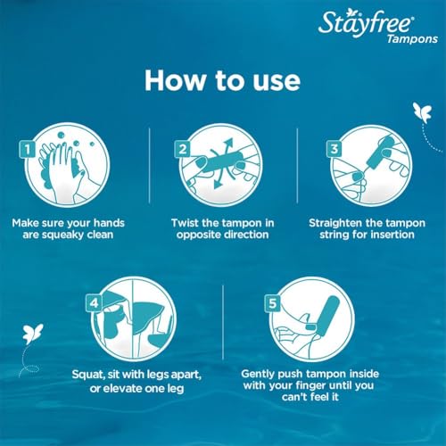 Image of Stayfree Tampons by OB| Normal flow|10 piece| Dynamic Fit Technology| Rashfree| No skin irritation| Upto 100% leakage protection| Silk touch technology| Stain free