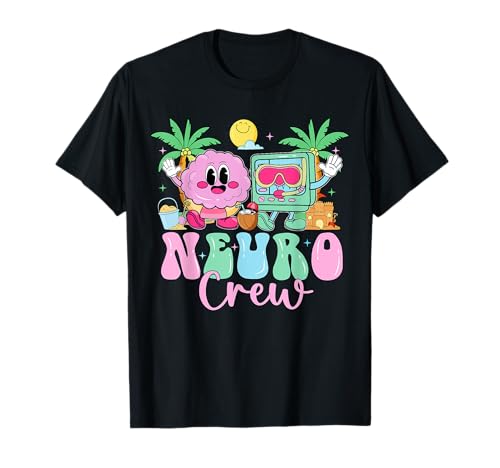 Neuro Crew Summer Vibe Neurología Enfermera Neuro Clinic Camiseta