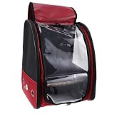 POPETPOP 1 X Rucksack Reiserucksack Großer Vogelkäfig Reise-Handtasche Ara-Papagei-Rucksack Träger Reise-Vogelkäfig Ausgangsbox Tragetasche Reisetasche Papagei Rote Vögel