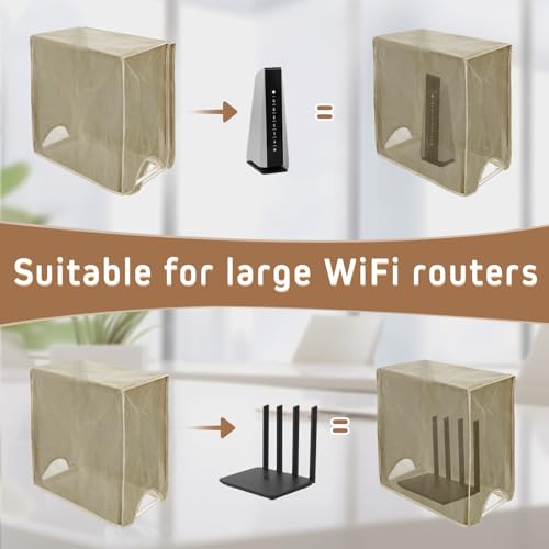 Image of Large WiFi Router Cover, Smart Meter Cover Block 90% of WiFi Router EMF and 5G Electric Meter Faraday Cage Protection