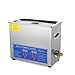 Flexzion Commercial Ultrasonic Cleaner 6L Large Capacity Stainless Steel with Heater and Digital Timer for Electronic Tool Jewelry Watch Glasses Lens Rings Dental Lab Hospital Instruments