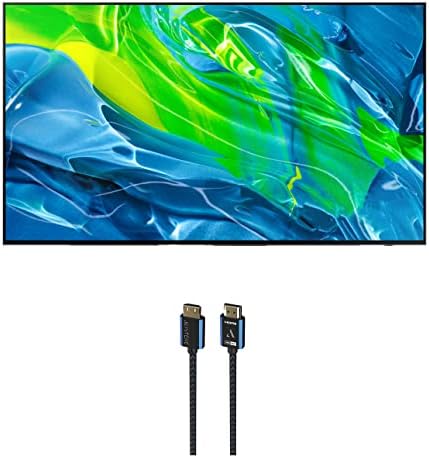 Samsung QN65S95BAFXZA 65″ Quantum OLED HDR UHD 4K Smart TV with a Austere 5S-4KHD2-2-5M V-Series 2.5m Premium 4K HDR HDMI Braided Cable (2022)