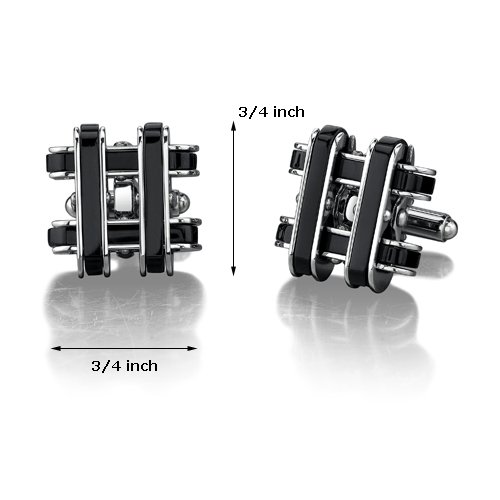 Peora Kit de Mancuernas para Hombre Acero Inoxidable miniatura 2