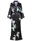 Maxi-Lang Stil Damen Kimono Bademantel: bis Knöchel, entspannt und angenehm.