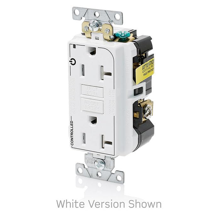 Leviton G5362-2TW 20A 2/Plug Marked Controlled GFCI