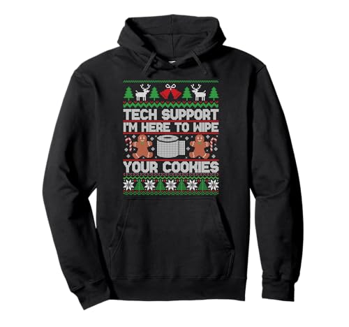 Funny Ugly Christmas Tech Support Computer Programmer Sweat à Capuche