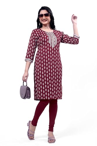 Image of Cotton Printed Short Kurti for Women