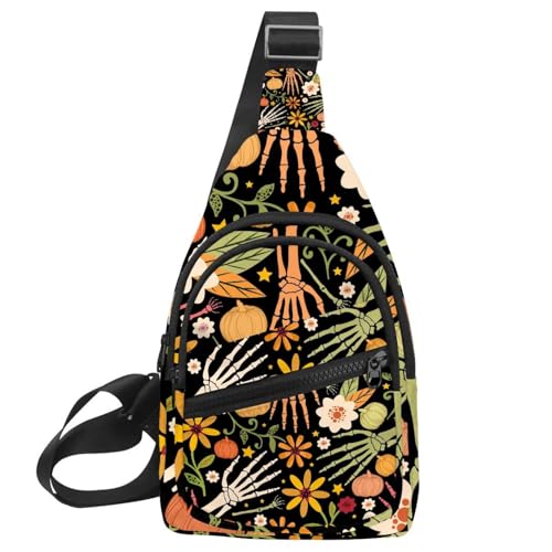 Bolso bandolera esqueleto unisex para evitar bolsillos llenos y peso incómodo
