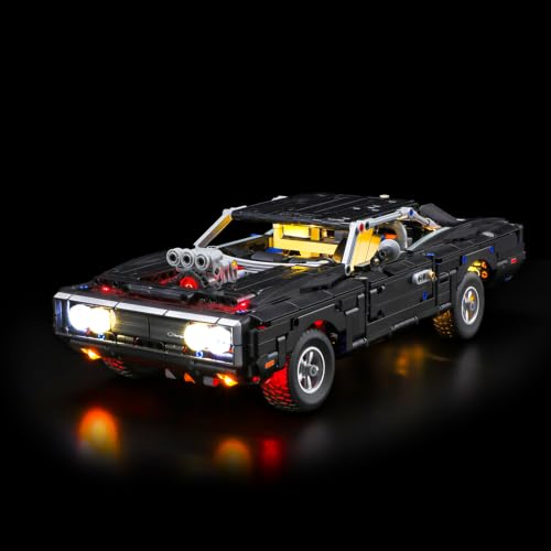 Image of LIGHTAILING Led Light Compatible with Lego-42231 Fast and Furious Dodge Charger R /T - Easy Install, Hidden Wiring, Home Decor & Gift-Ready (Model Not Included)