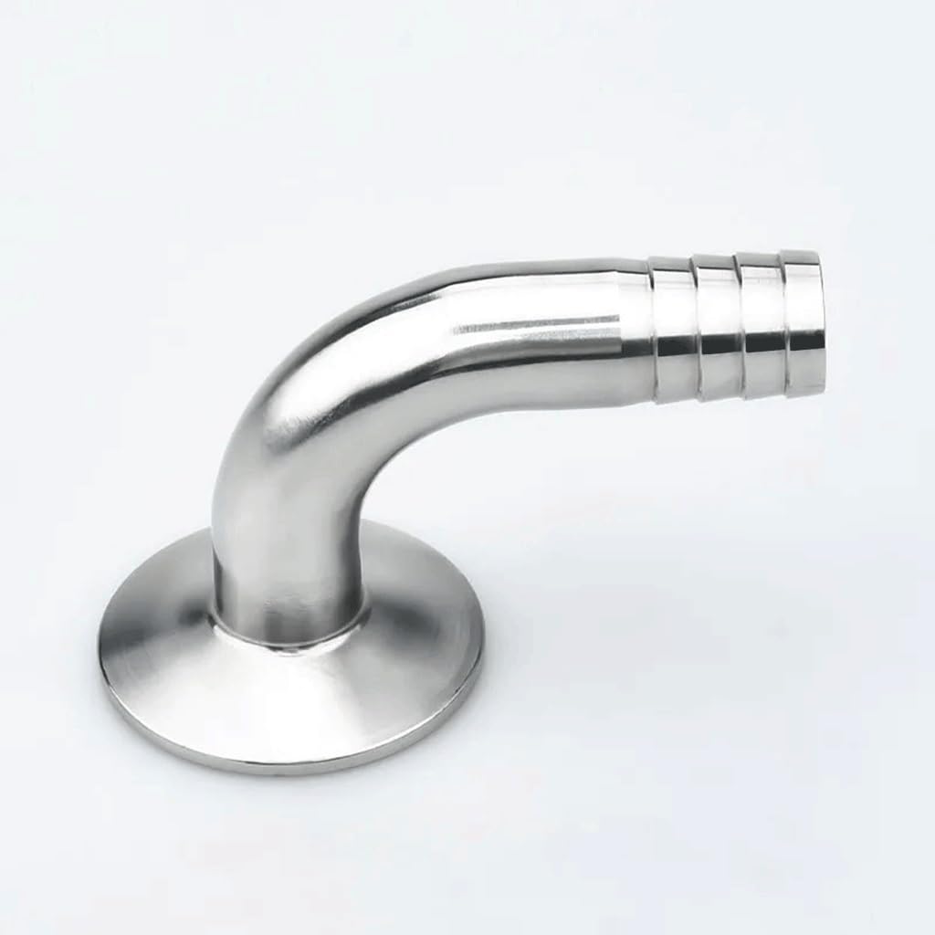 Złącze węża z kolcami, Łącznik do rur sanitarnych SS304 Tri Clamp Kolanko 90 stopni, wiele rozmiarów(89mm x ferrule106)