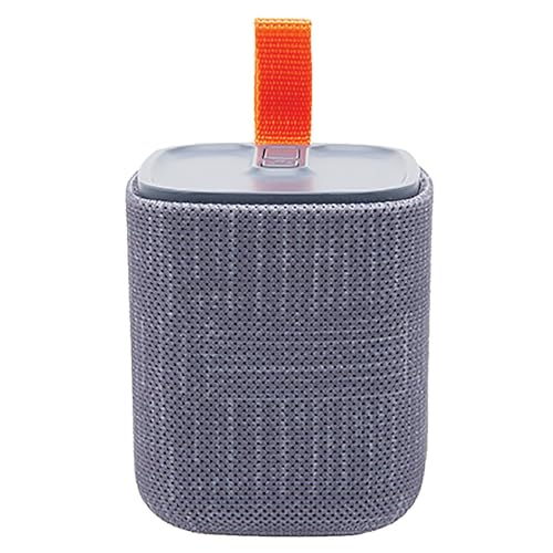 APM Enceinte Bluetooth Portable, Mini Enceinte sans Fil Format Compact, Haut-Parleur Design Tendance, Jusqu’à 8 Heures d'Autonomie, Résistante aux Projections d’Eau IPX4, Grise, 571077