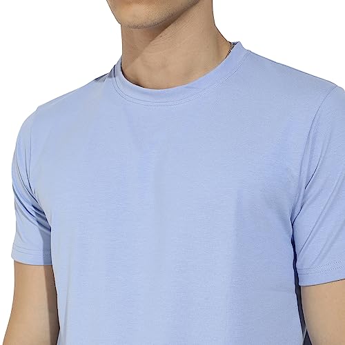 Image of CAHOOT Men's Basic Regular Fit T-Shirt for Casual Wear | Crewneck | Short Sleeve | Pull On Closure | Cotton T-Shirt Crafted with Comfort Fit for Everyday Wear