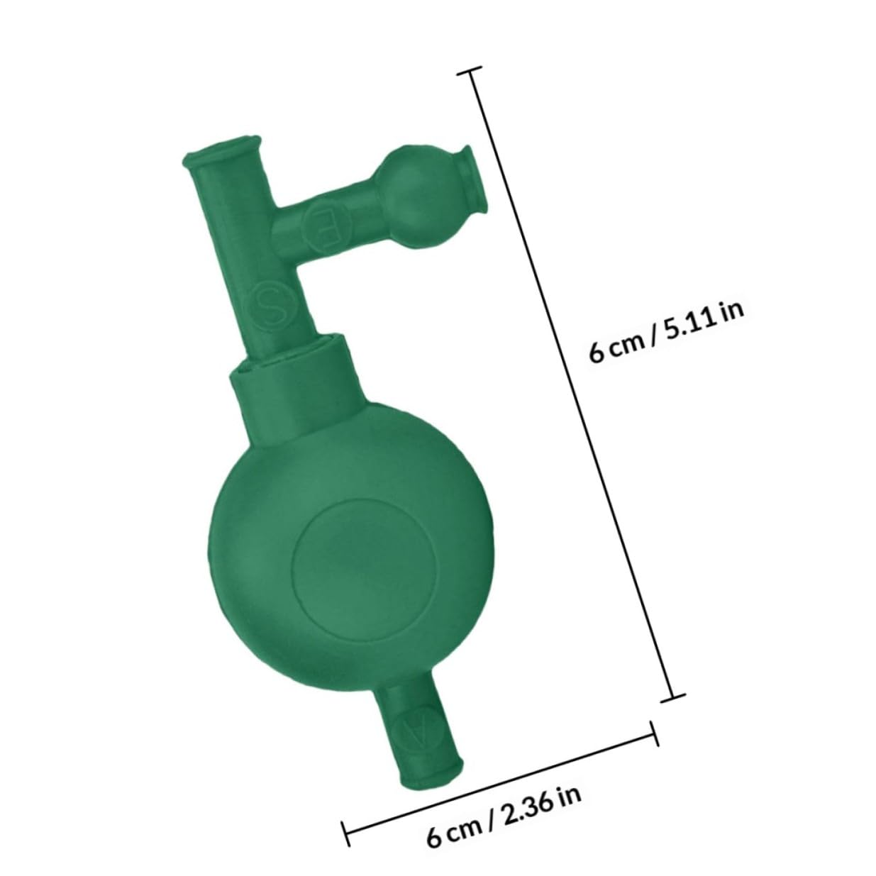 3 Valves Rubber Pipette Filler Bulb Suction Quantitative Pipette Filler for Laboratory Use, Green Rubber Suction Bulb Compatible with Lab Pipettor Accessories