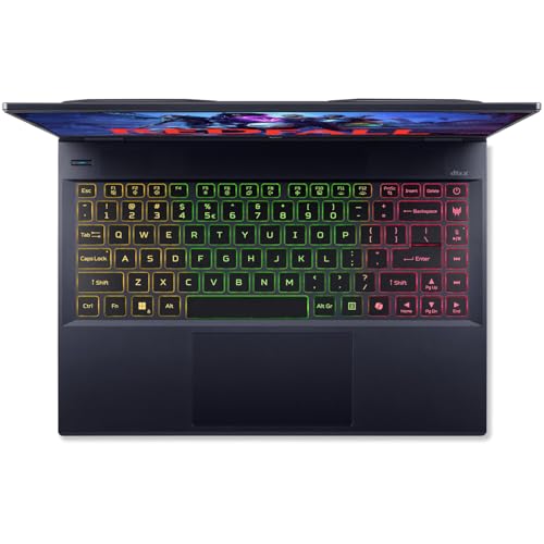 Image of acer Gaming Laptop Predator Intel Core Ultra 7 155H 16Core GeForce RTX 4070 8G 16 GB DDR5 1 TB SSD 14.5 inch 2560x1600 120Hz Win10 Pro Wi-Fi 6E Memory Card Slot 1080p FHD Camera Thunderbolt 4