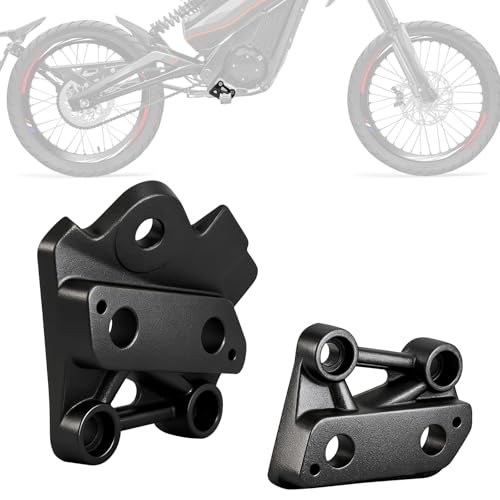 Image of Foot Pegs Brackets for Talaria XXX X3 /PRO Footpeg Holder Kits Pedal Bracket Support EBike Electric Dirt Bike Black