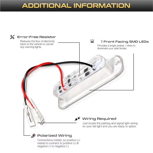 Luces de matrícula LED para Benz Clase G W463 de 1990 a 2012 2