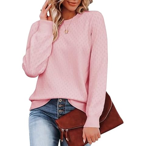 Zeagoo Women's Classic Crew Neck Jumper Cover