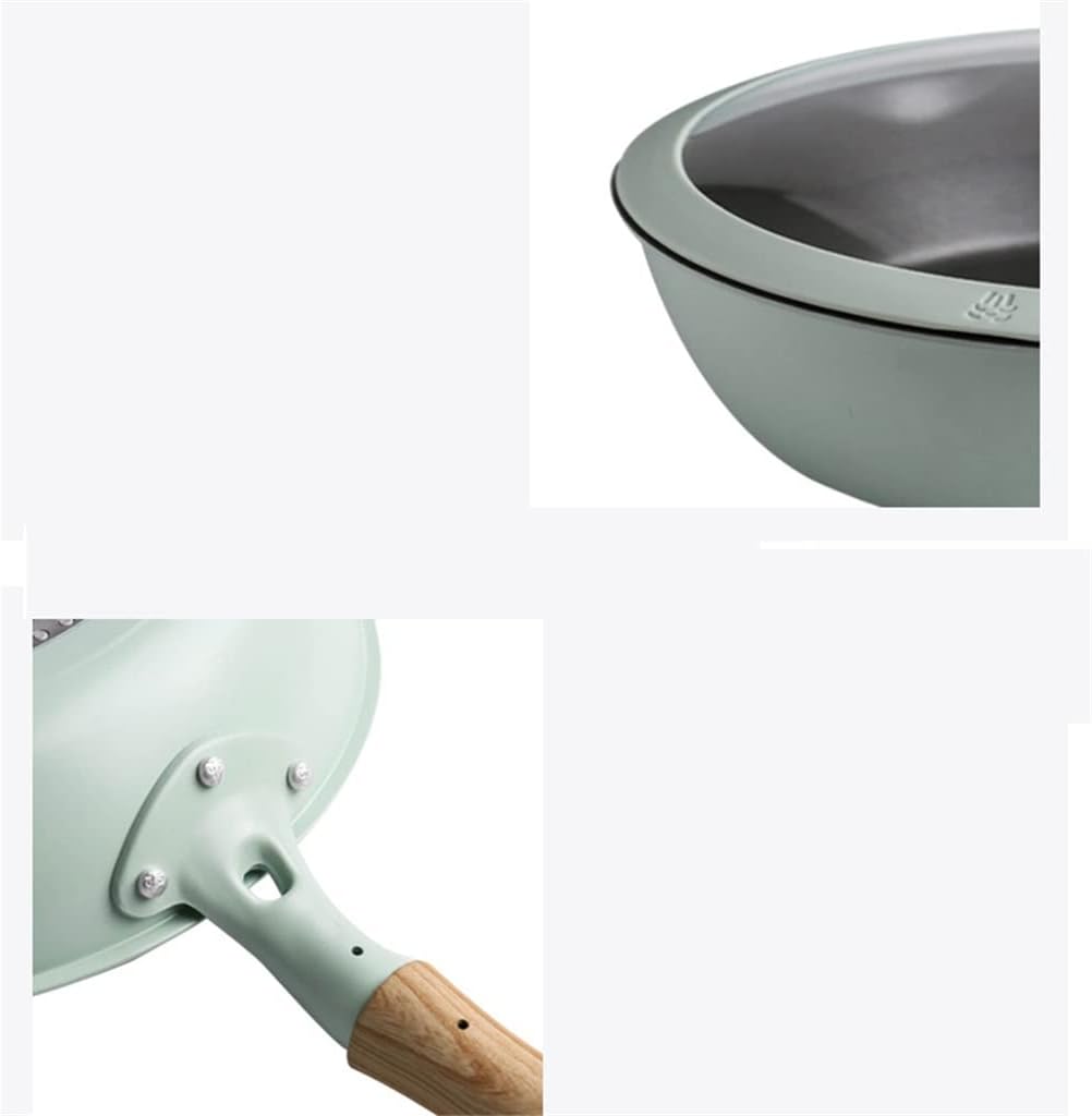 3pcs Gas Stove Induction Cooker Kitchen Non-Stick Frying Pan + Wok Cooking Cookware Set