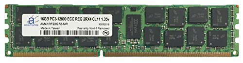 Adamanta 16 GB ( 1 x 16gb )サーバーメモリアップグレードfor Asus kgpe-d16 ddr3l 1600 MHz pc3l - 12800 ECC Registered 2rx4 cl11 1.35 V RAM DRAM