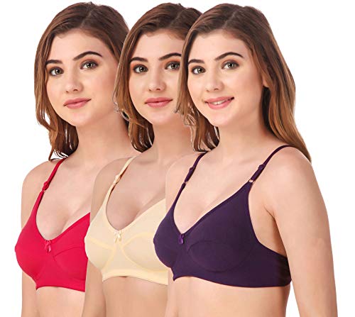 Image of Fasense Women's Wire Free Non Padded Cotton Bra