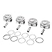 GELUOXI Set of 4 Engine Piston & Rings Kit Replacement for Hyundai Accent Kia Rio 1.6L DOHC 2012-2017 23041-2B600