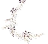 Maß: ca. 30 cm x 4.5 cm Braut Hochzeit Haarband/Haarschmuck (Details siehe Abbildungen)