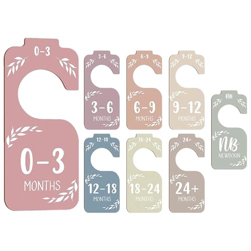 Separadores De Ropa De Madera: Organizadores De Guardarropa Para Bebés, Diseño Liso Decorativo, Construcción Robusta | Separadores De Armario Para Niños, Solución De Almacenamiento De Ropa Para Niños