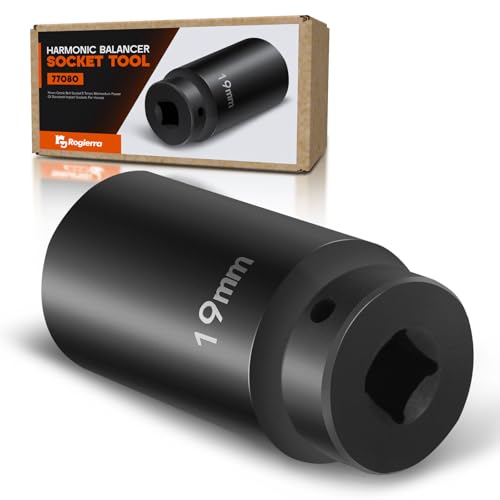 77080 Harmonic Balancer Socket Tool 19 mm Crank Bolt Socket 3 Times Momentum Power of Standard Impact Socket For Honda