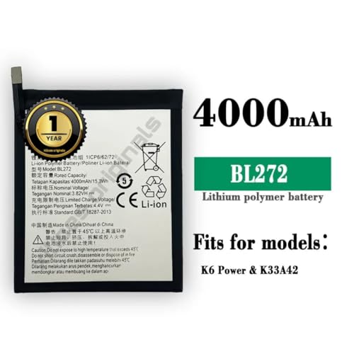 Image of BL272 Battery for Lenovo Vibe K6 Power /Vibe K6 / K33A42 Battery with 1 Year Warranty*** (T56)