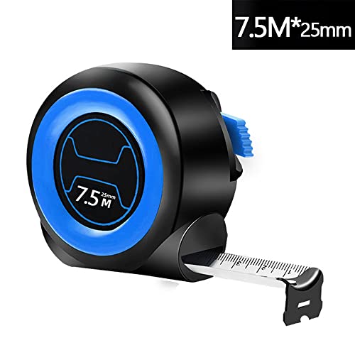 Smgda Measuring Tape, 25 Foot / 7.5 Meters Retractable Tape Measure 1 Inch Wide Blade, Heavy Duty, Self-Locking Ruler Shock Absorbent Rubber Coated Case For Measurement Construction Woodworking Tool #TOP1
