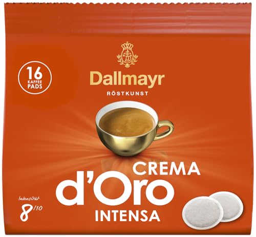 Dallmayr Kaffee Crema d’oro Intensa Kaffeepads, 5er Pack