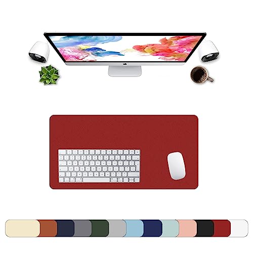 Tapis de souris ordinateur LL-COEUR XXL mouse pad hydrorésistant 60x30 cm vin rouge