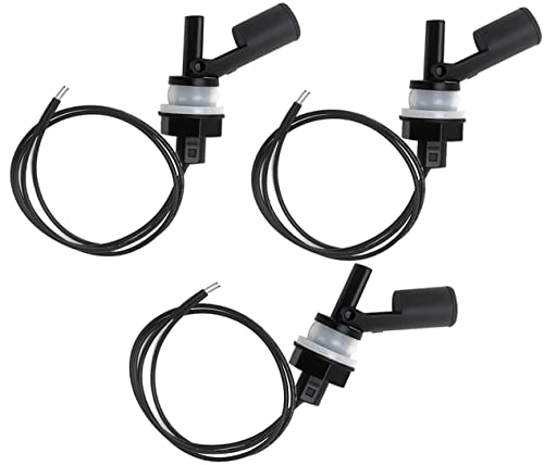 3 Stücke 10W Wasserstand Sensor, PP Seitlich-Montierter Horizontaler Flüssigkeit Schwimmerschalter, Wasser Flüssigkeitsstand Sensoren für Tankpool, Aquarium