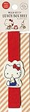 Sanrio Hello Kitty Bento Lunch Boxes Flat Stretch Belt All Around 24cm (Red)