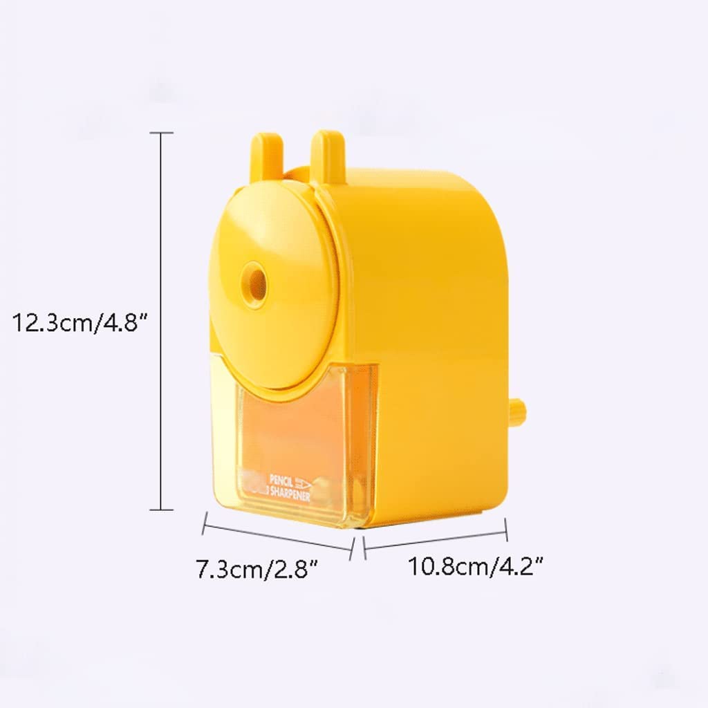 Temperamatite Vassoio per trucioli per la Scuola Temperamatite Multifunzionale Manuale Grande capacità Custodia Rimovibile Trasparente Forniture di cancelleria Arte