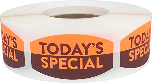 Today s Special Grocery Store Food Labels .75 x 1.375 Inch 500 Total Adhesive Stickers