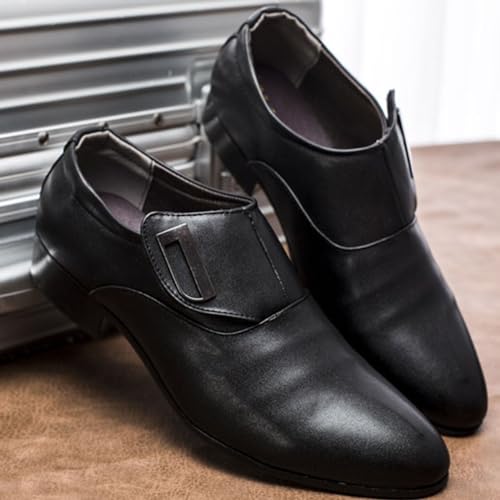 Men's Oxford Dress Shoes Formal Slip-On Business Derby Footwear4